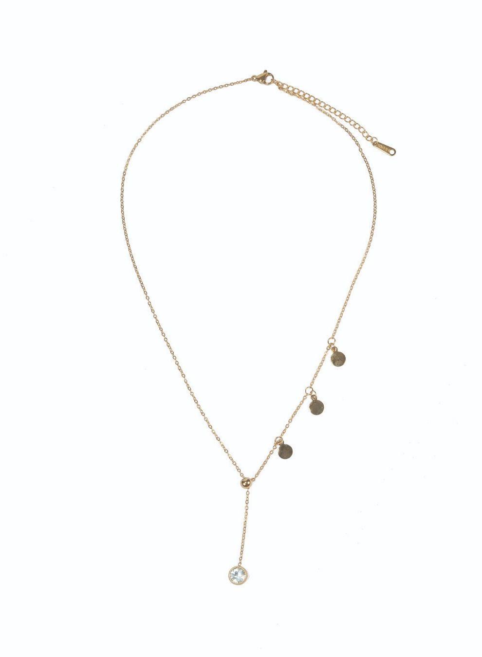 AMICA Gold-Plated Dainty Disc Necklace - Image 1