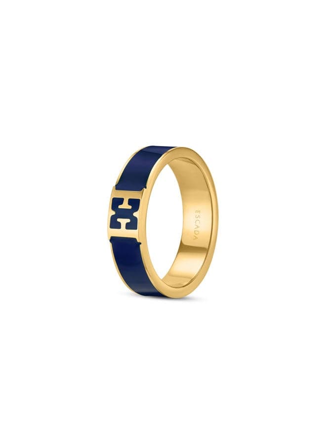 ESCADA Scarlett Gold-Plated Ring with Enamel Accent - Image 1