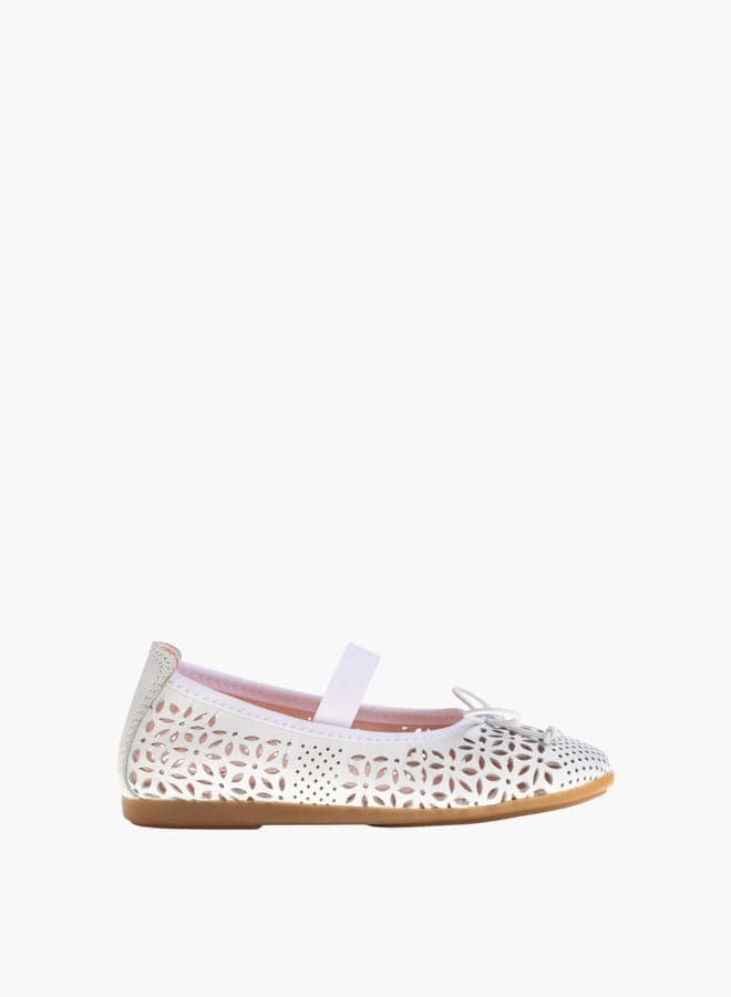 Elegant Belle 358100White Spanish Ballerinas for Girls - Image 1