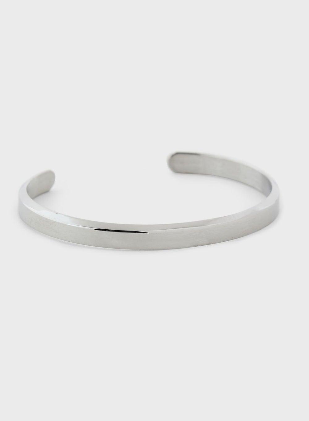 Seventy Five Sleek Silver-Toned Men's Cuff Bracelet - Image 1