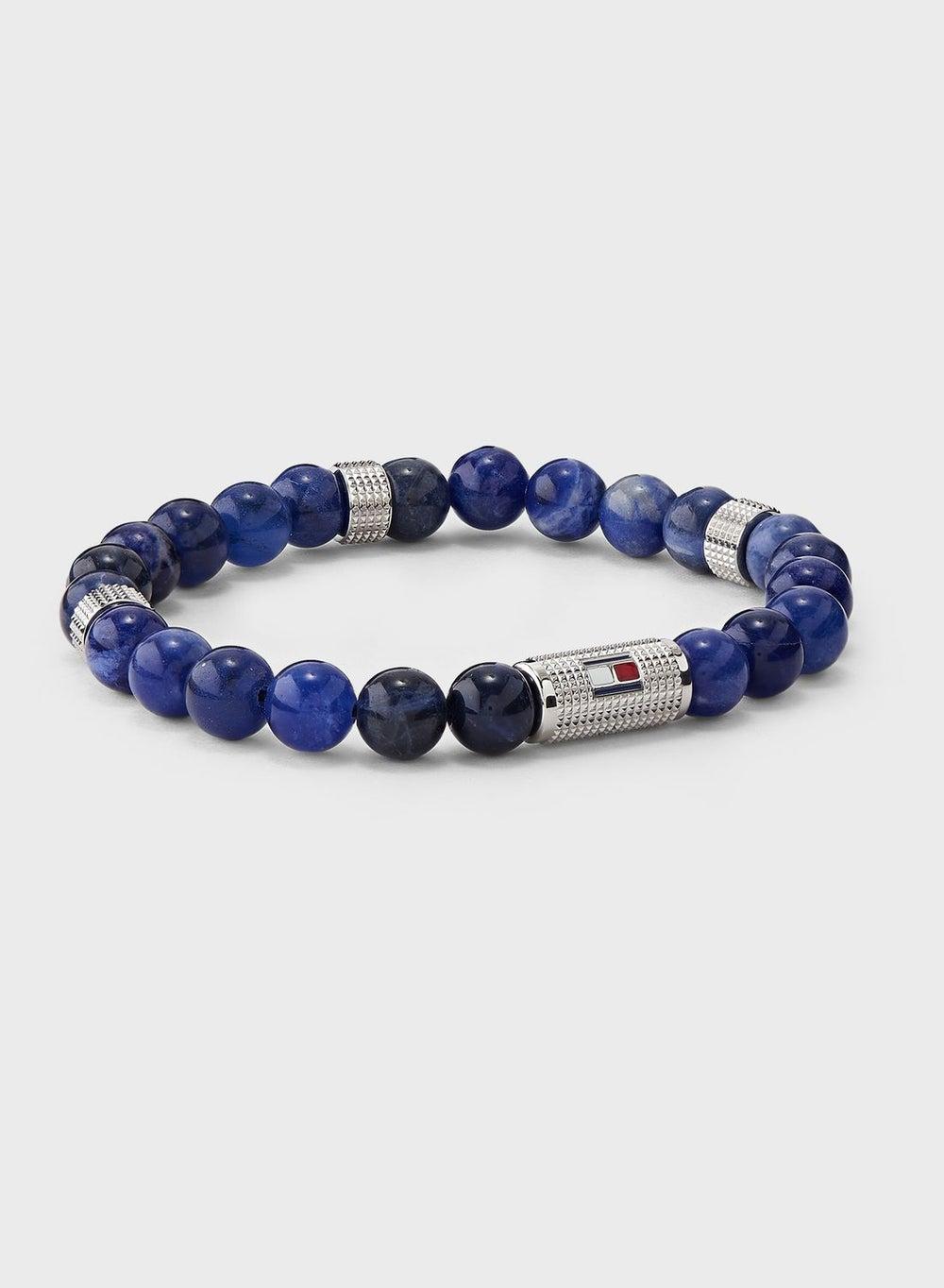 TOMMY HILFIGER Men's Beaded Stone Elegance Bracelet - Image 1