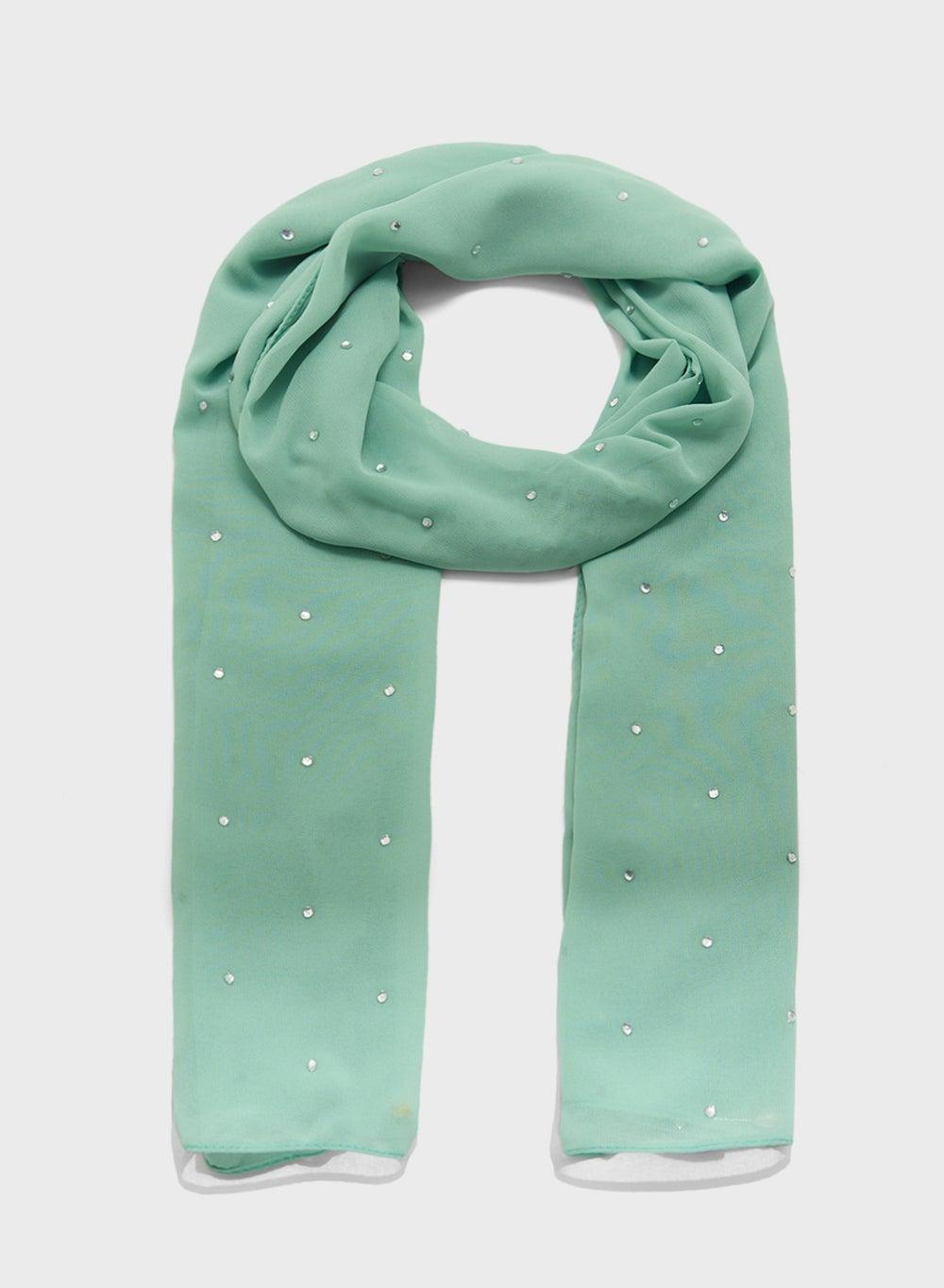 Khizana Floral Long Hijab Scarf - Elegance for Every Woman - Image 1