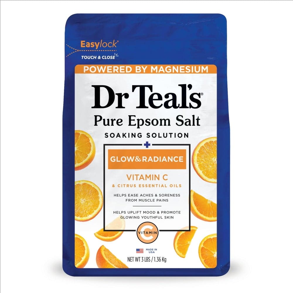 Dr Teal's Vitamin C & Citrus Epsom Salt 1.36kg - Soothing Soak - Image 1
