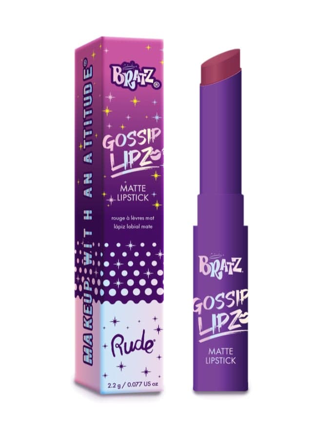 Bratz Gossip Lipz Matte Lipstick - Sassy Finish - Image 1
