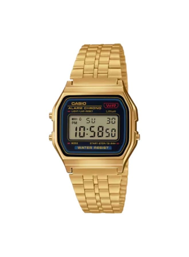 CASIO A-159WGEA-1D Elegant Gold Digital Watch - 33.2mm - Image 1