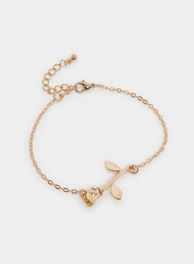 Styli Flower Accent Women's Anklet with Elegant Lobster Clasp - Image 1