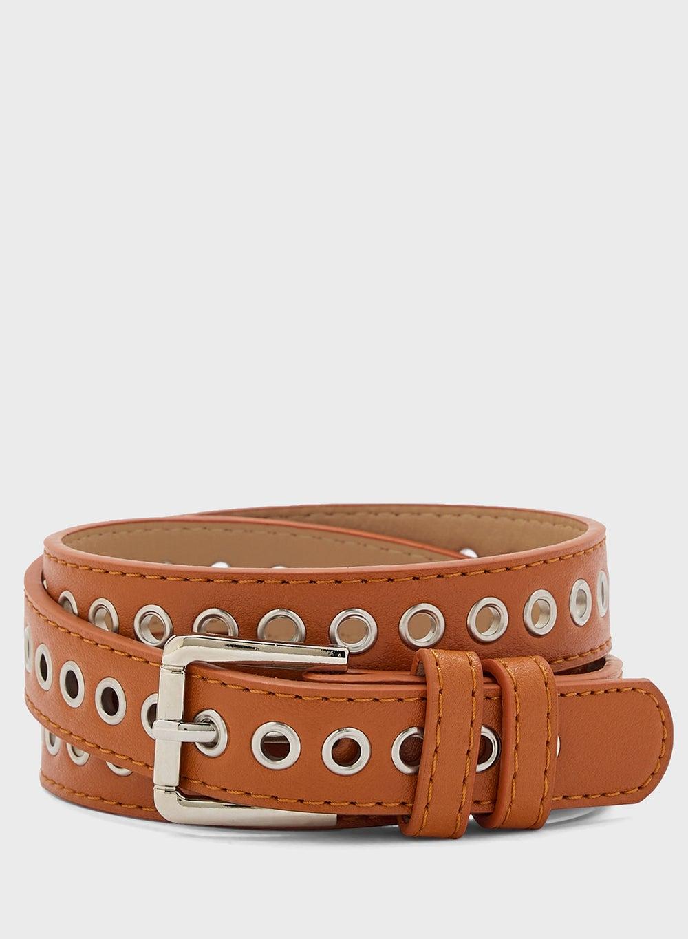 Elegant Ginger Studded Belt - A Touch of Sophistication for Women - Image 1