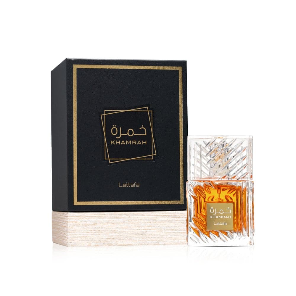 Khamrah 100ml: Lattafa's Golden Dusk Aromatic Unisex Eau de Parfum - Image 1