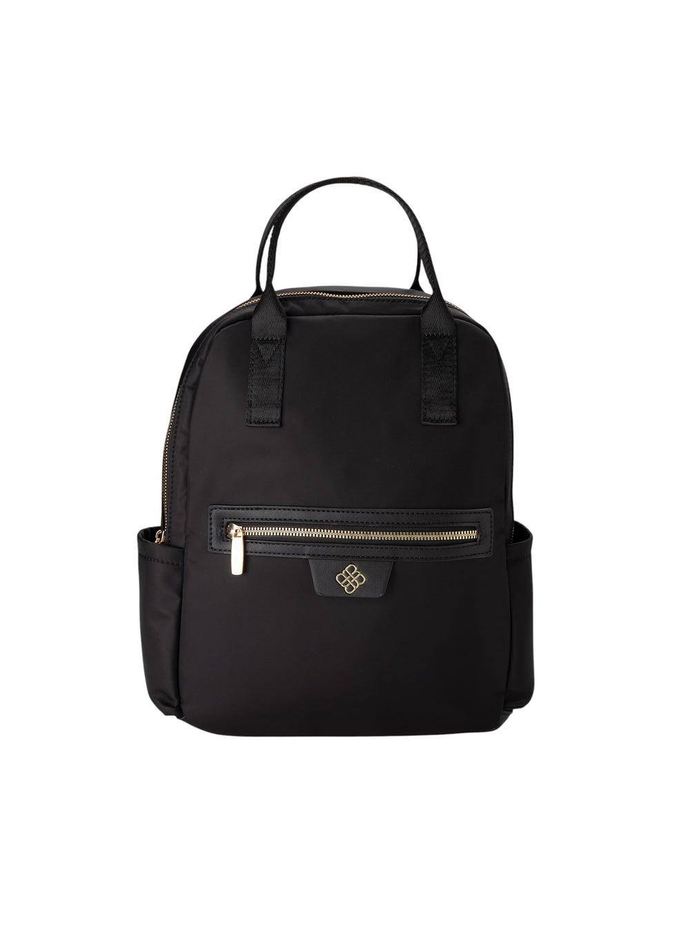 Bata Elegant Embellished Top-Handle Backpack in Black - Image 1