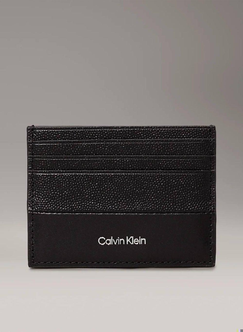 CALVIN KLEIN Leather Cardholder – Sleek Elegance for Men - Image 1