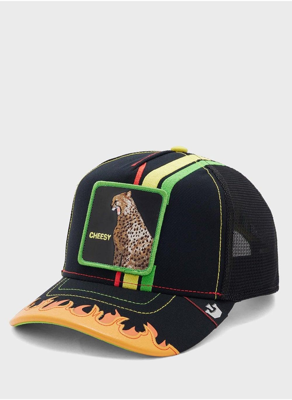 Goorin Bros. Dangerously Curved Peak Cap with Leopard Patch - Image 1