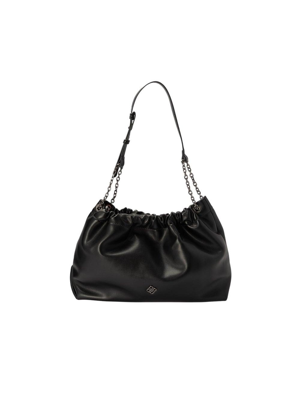 Bata Chic Textured Women's Shoulder Bag with Chain Detail - Image 1