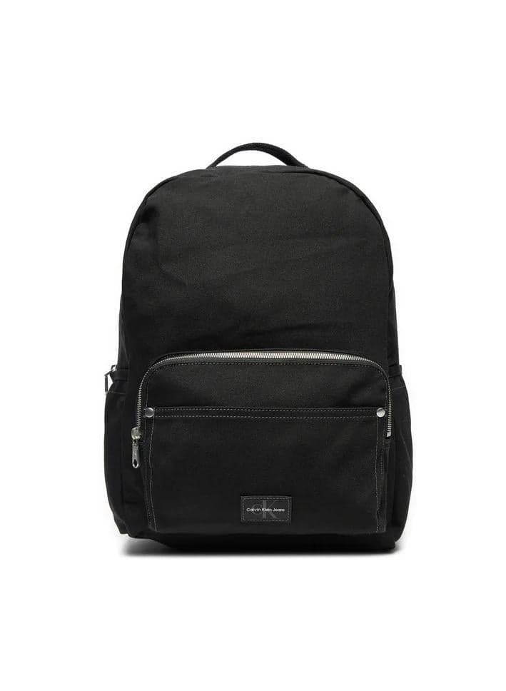 CALVIN KLEIN Essential Black Center Zip Campus Backpack - Image 1