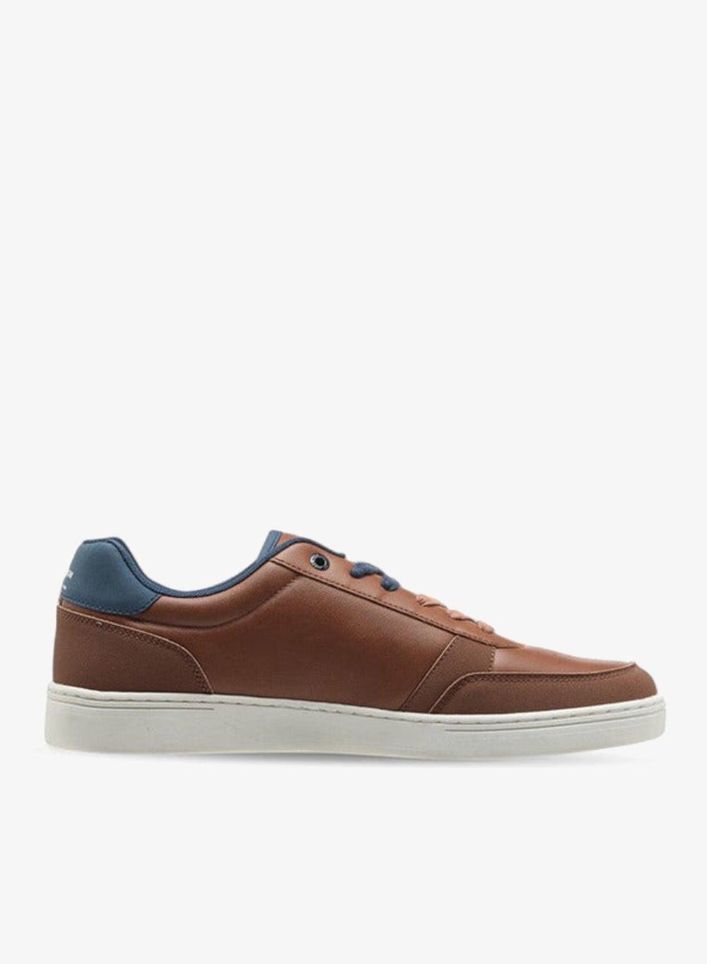Sabrcognac Men’s Lace-Up Low-Top Sneakers in Cognac - Image 1