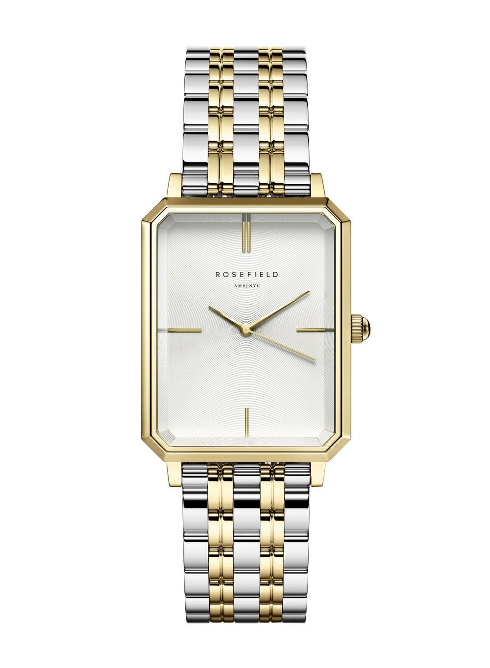 RoseField Octagon OWSSSG-O48 White Sunray Elegance Watch - Image 1
