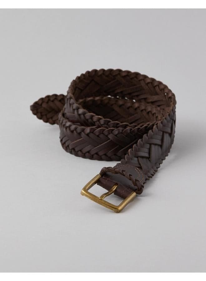 American Eagle AE Luxe Braided Leather Belt - Image 1