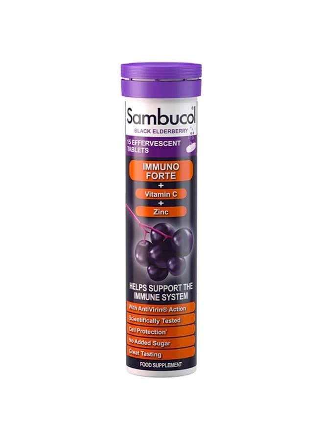 Sambucol Black Elderberry Effervescent with Vitamin C & Zinc - Image 1