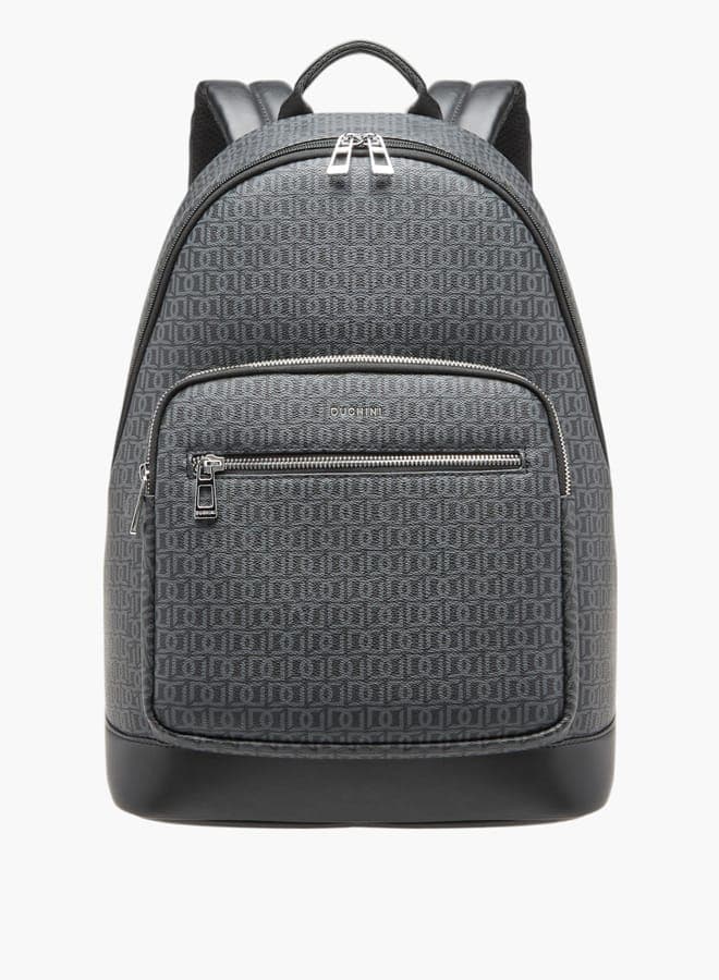 DUCHINI Monogram Elegance: Stylish Men's Laptop Backpack - Image 1