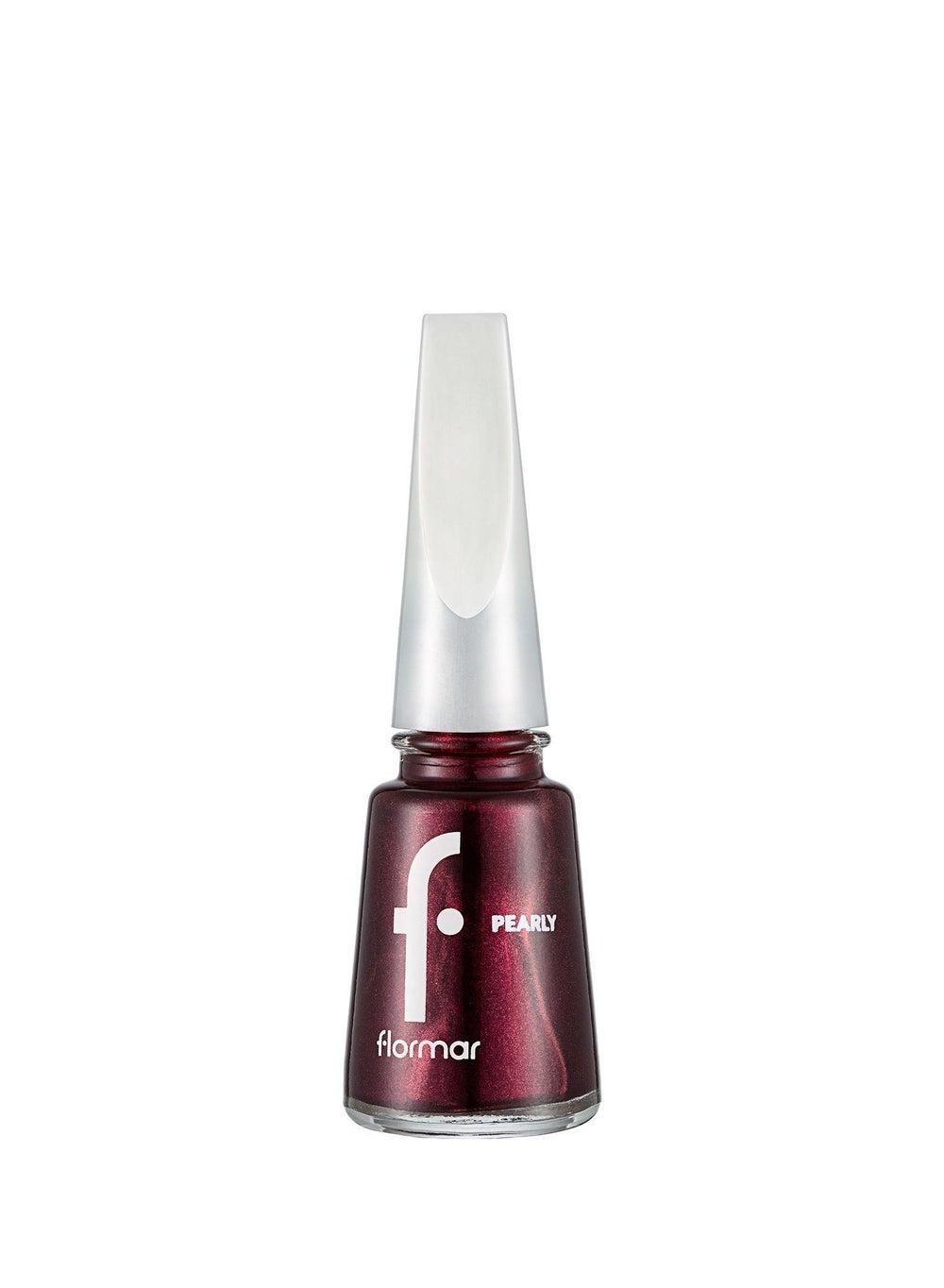 Flormar PL068 Velvet Bordeaux - Luxurious Pearly Nail Enamel - Image 1
