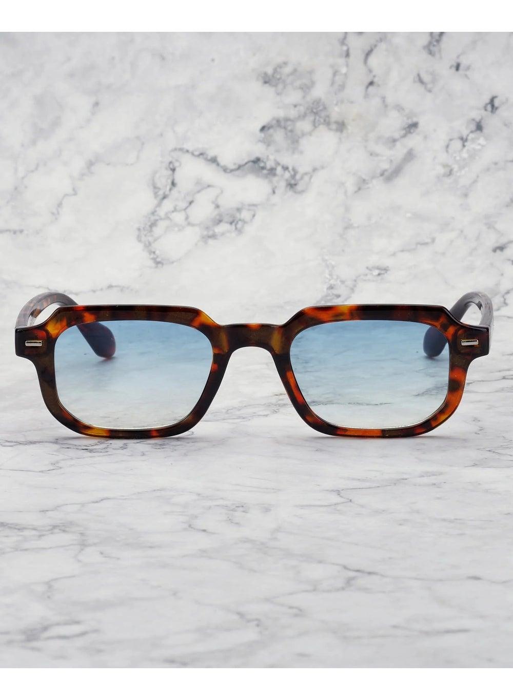 Explicit Poets EDDIE Gradient Blue Tortoise Sunglasses 48EP7 - Image 1