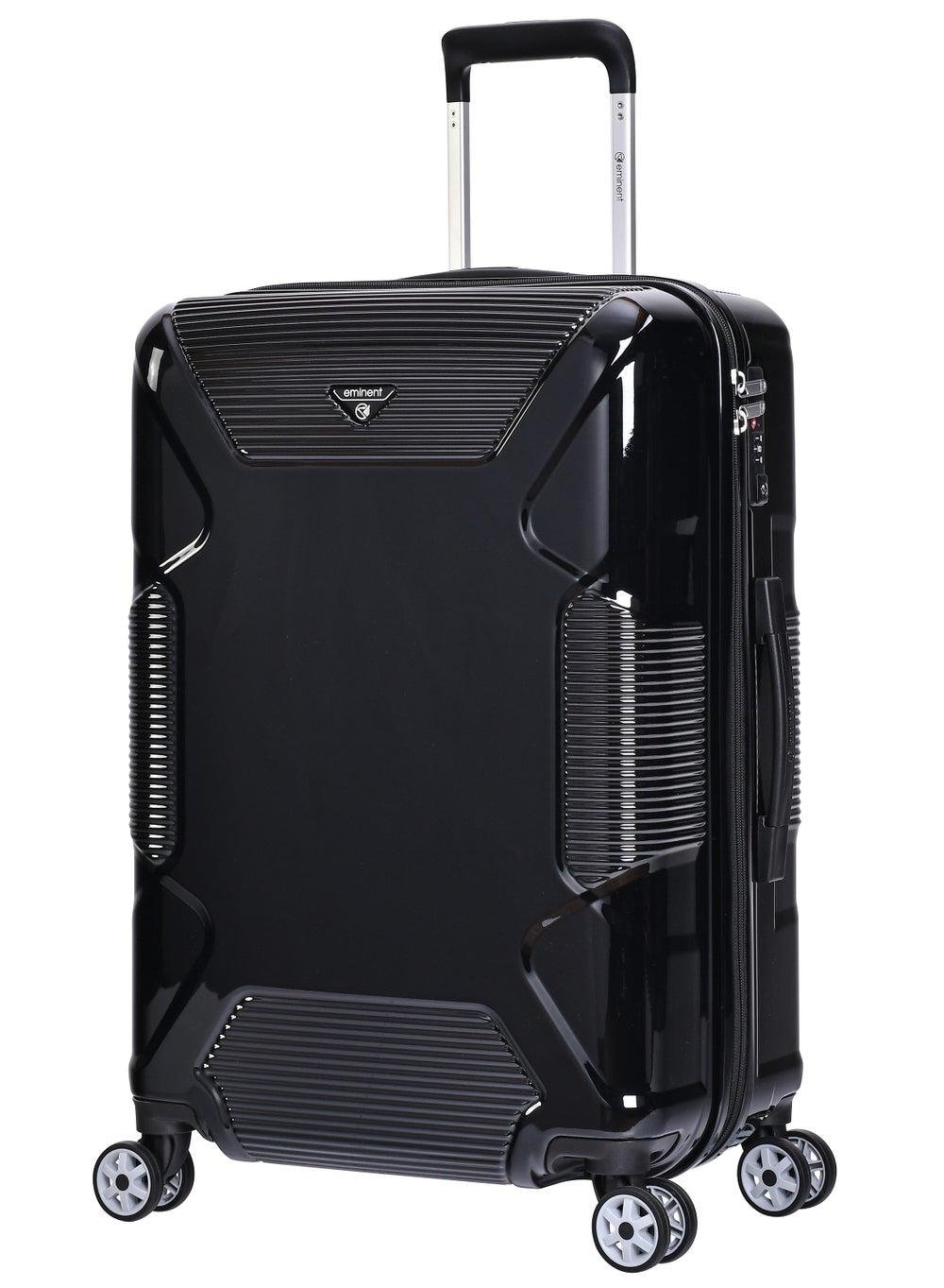 Eminent 24 KJ84 Medium Polycarbonate Suitcase - Elegant Black - Image 1