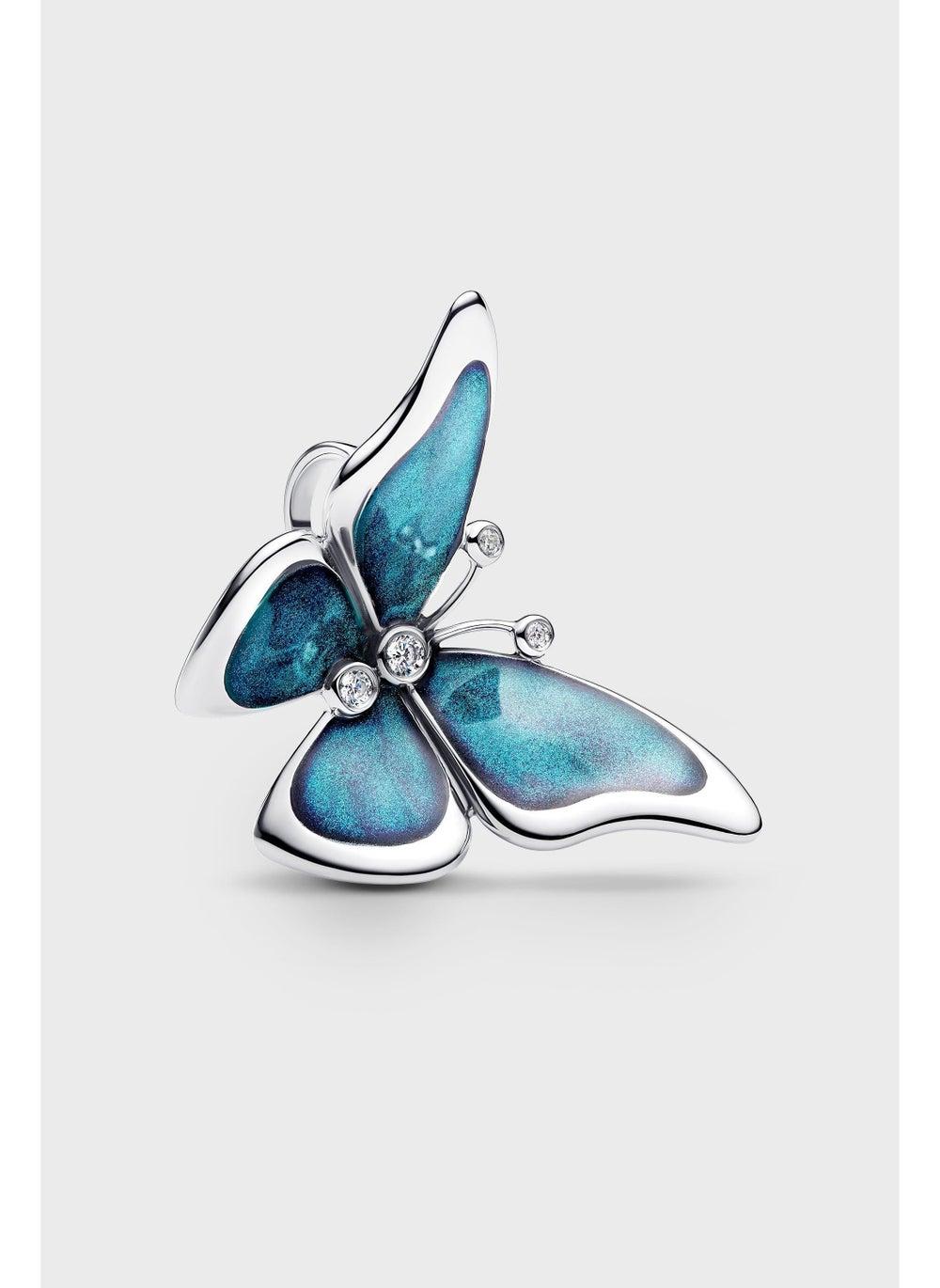 PANDORA Sterling Silver Butterfly Charm - Iridescent Wings - Image 1