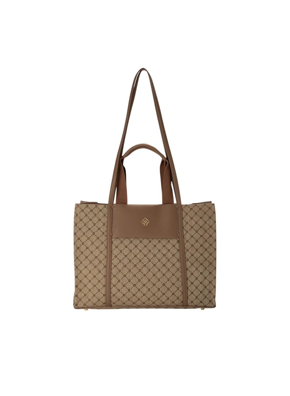 Bata Elegant Embroidered Tote Bag for Women - Classic Design - Image 1