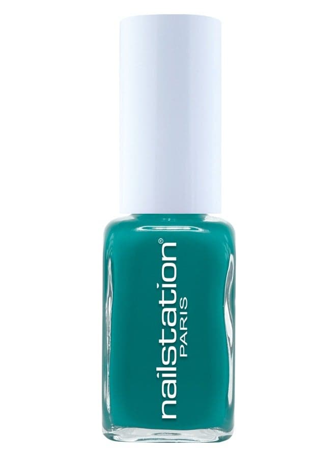 Glossy Gala Gown Nail Polish - Opaque Green Elegance - Image 1