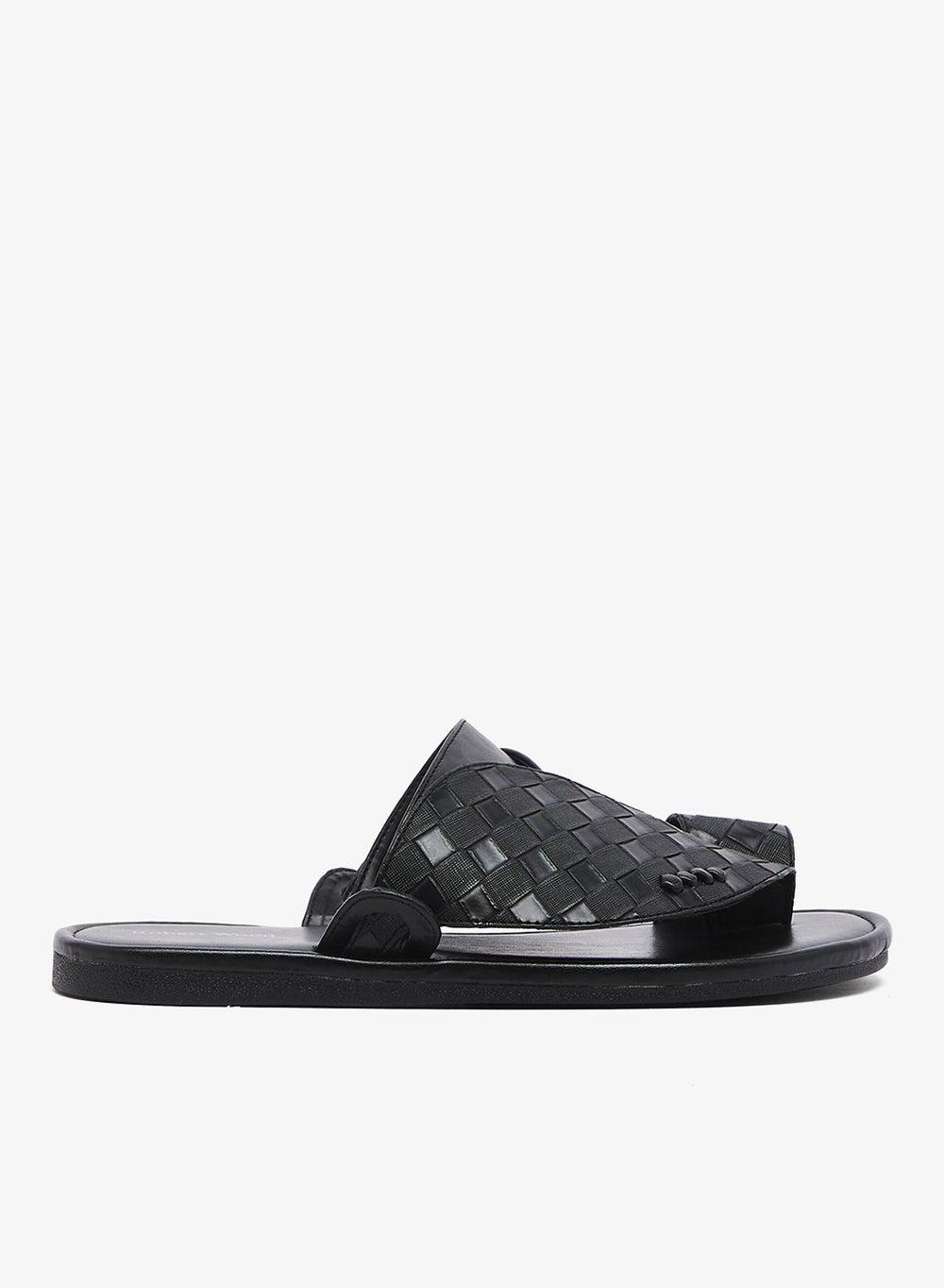 KSA Shirgi Msv 168: Elegance in Arabian Black Sandals - Image 1