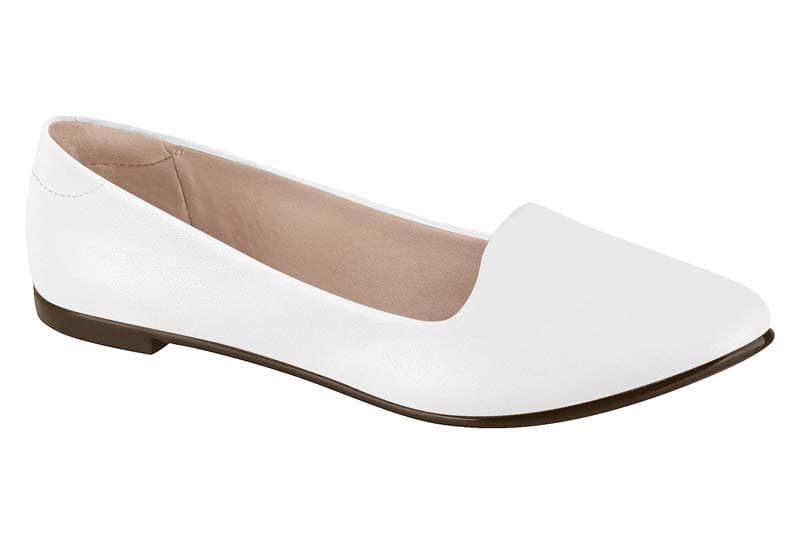 Elegant White Ballerina Flats for Effortless Style - Image 1