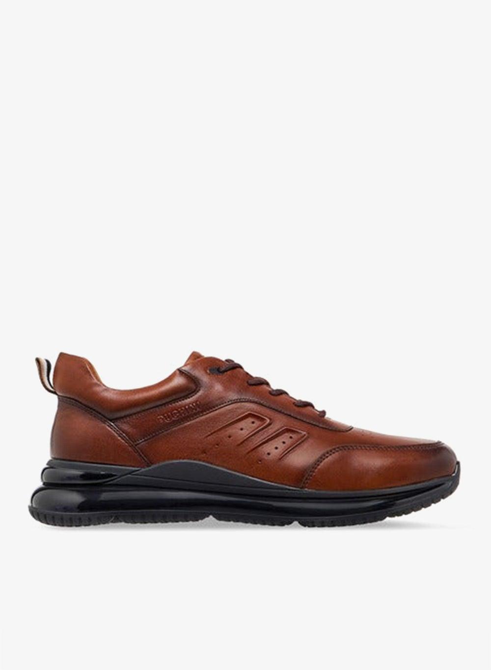 M733 1 Tan Men's Panelled Lace-Up Loafers - Image 1