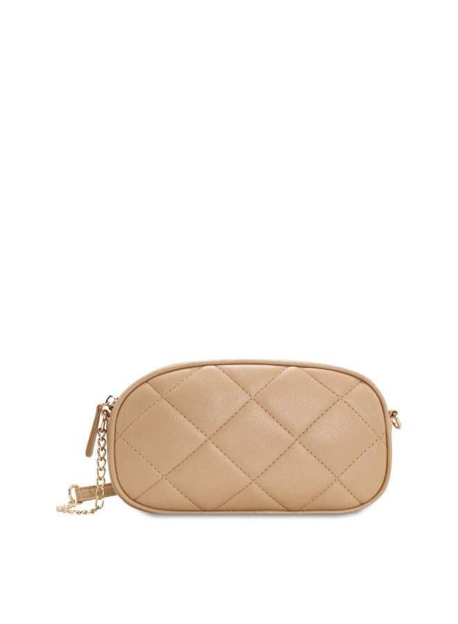 Vincci BROWN Elegant Quilted Chain Shoulder Bag - Image 1