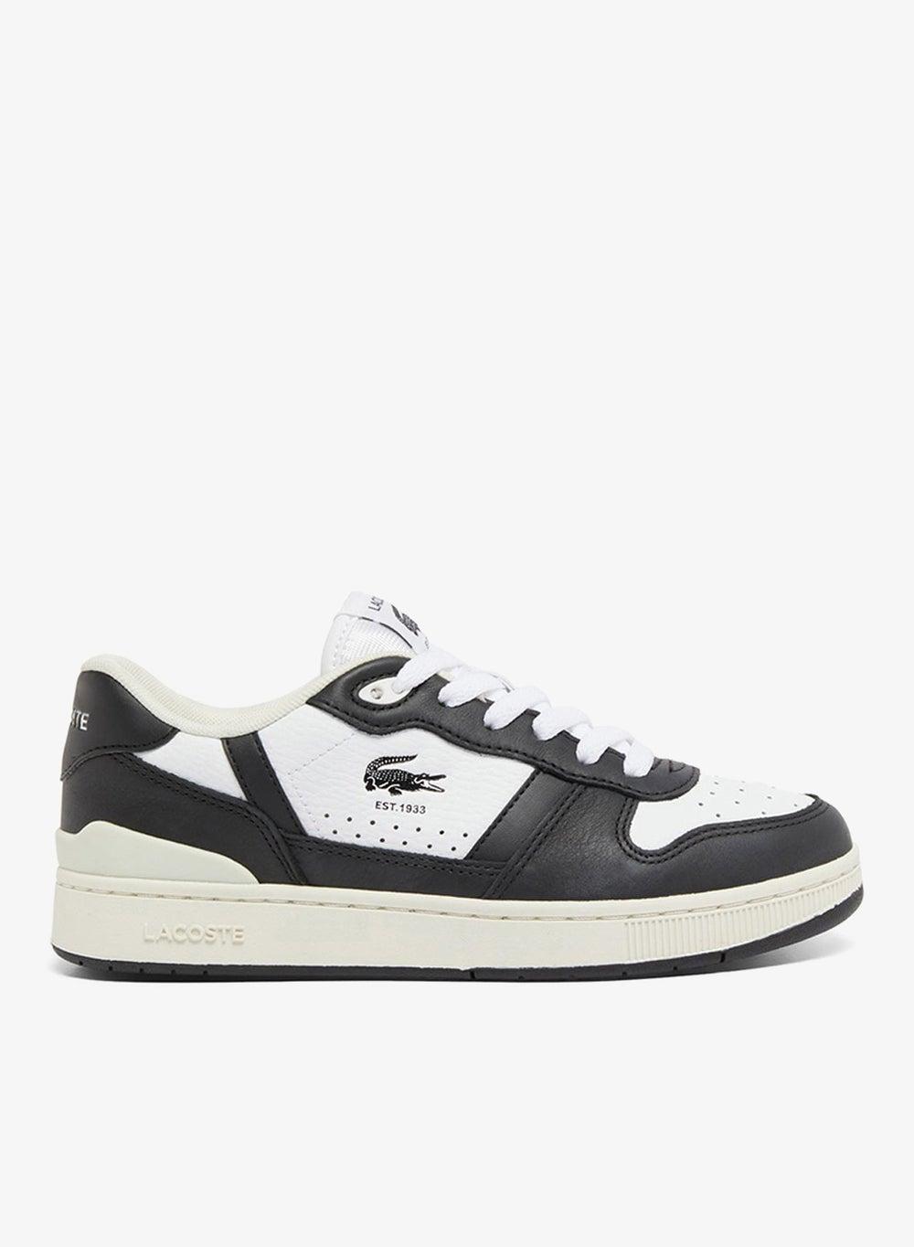 T-Clip 48Sfa0052 147: Chic White & Black Low-Top Court Sneakers - Image 1