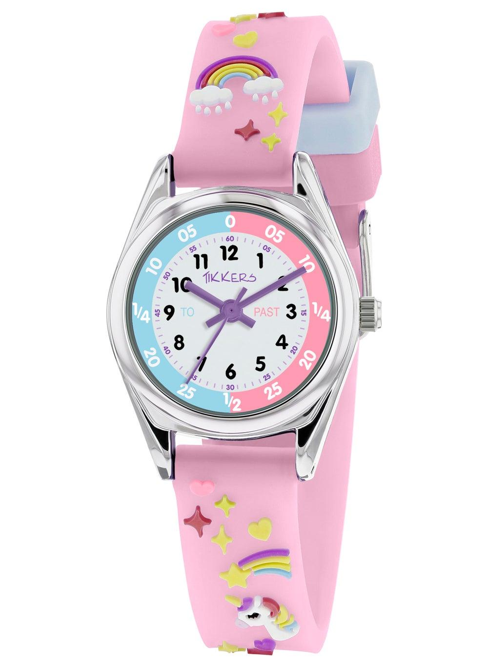 Tikkers TK0145 Unicorn Dream Watch for Girls with Purple Silicone Strap - Image 1
