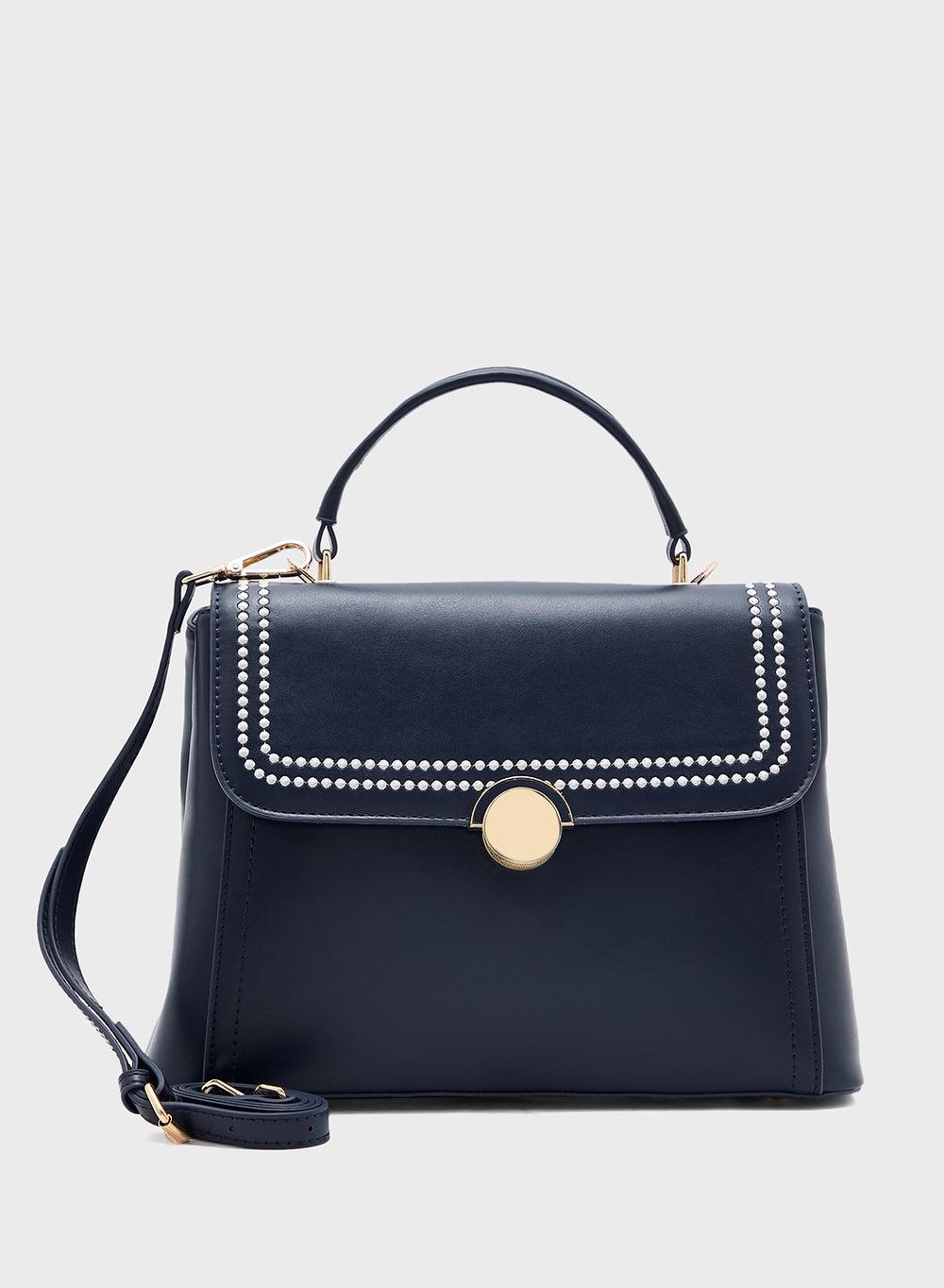 ELLA Embroidered Elegance Satchel Bag for Women - Image 1