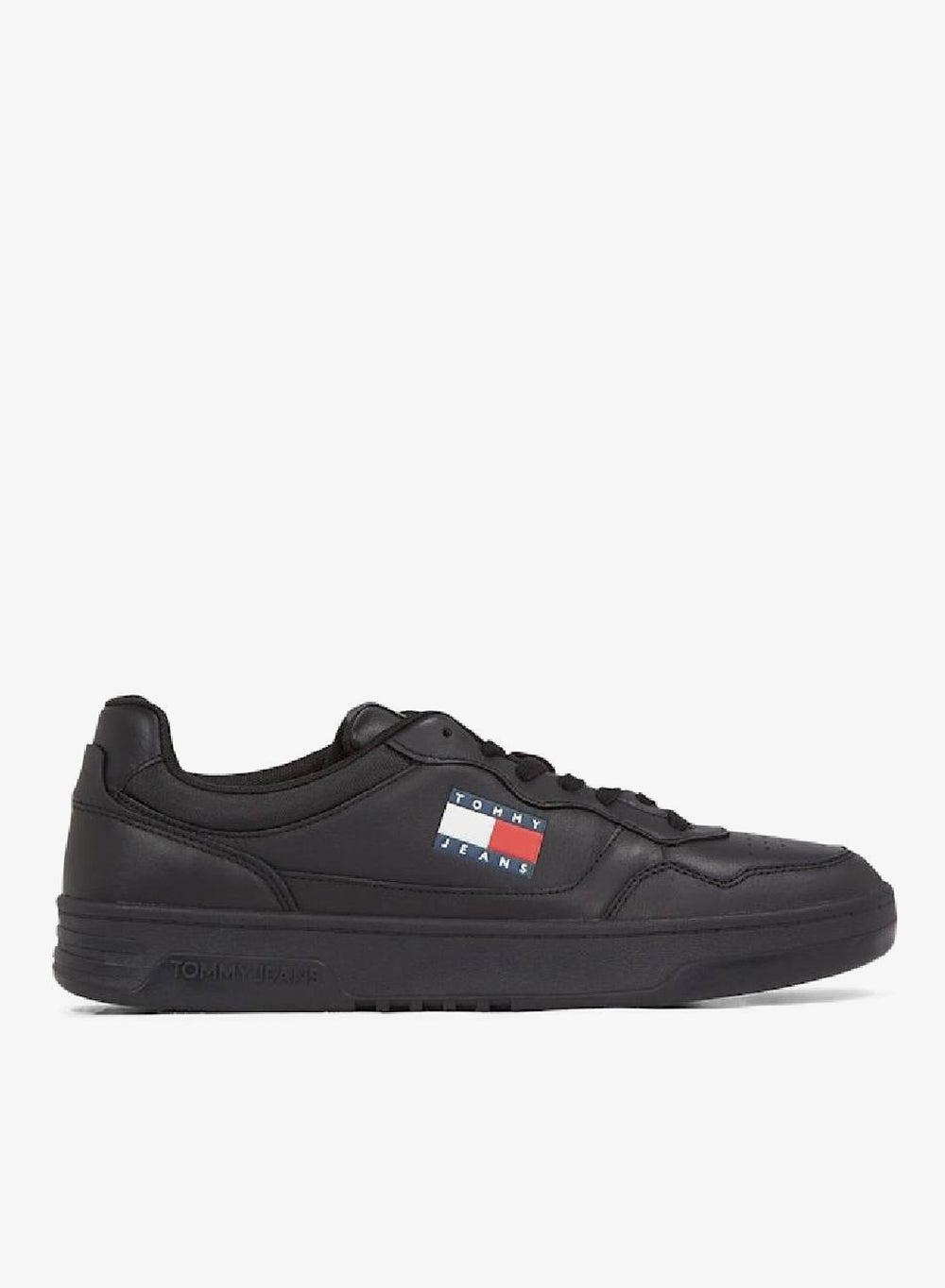 Tjm Cupsole Le Bds: Premium Black Leather Low-Top Sneakers - Image 1