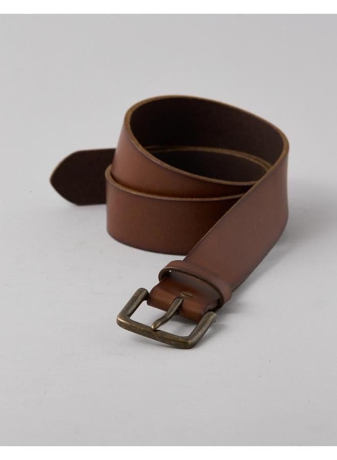 American Eagle BROWN AE Leather Belt - Timeless Elegance - Image 1