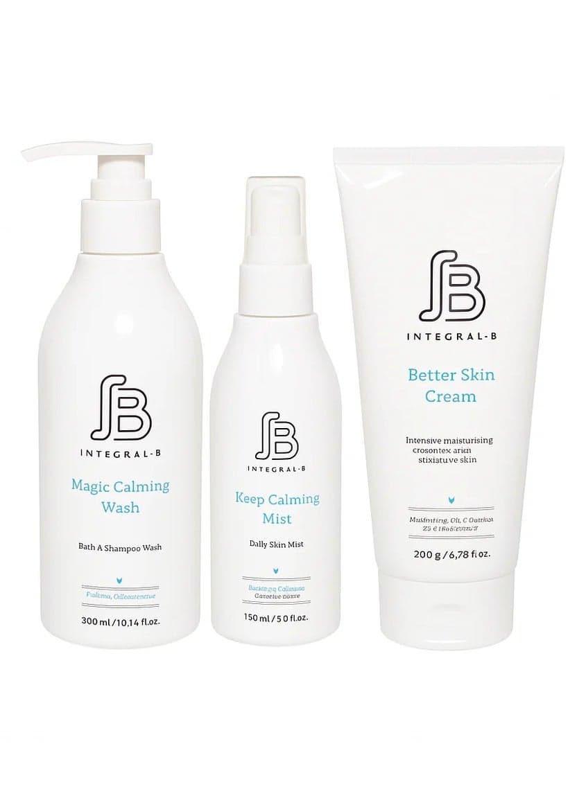 INTEGRAL B K-Beauty Trio - Essence, Cream & Wash for Delicate Skin - Image 1