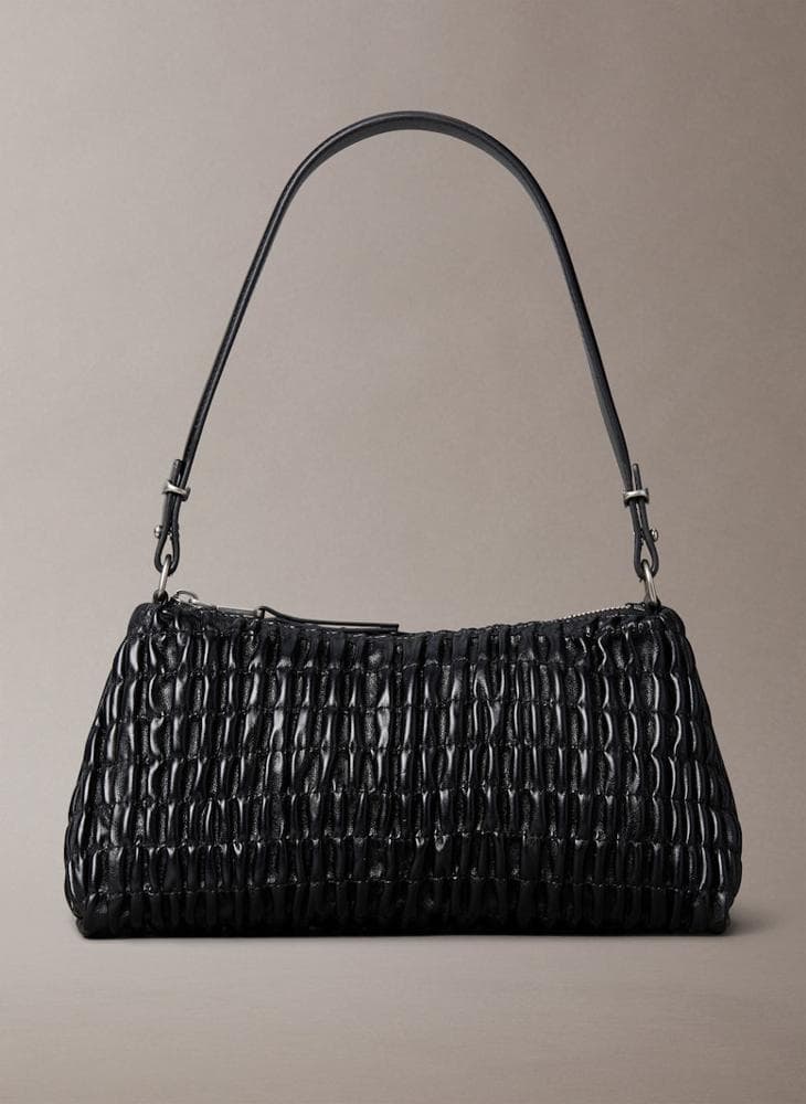Calvin Klein Jeans Chic Ruched Zip Shoulder Bag - Image 1
