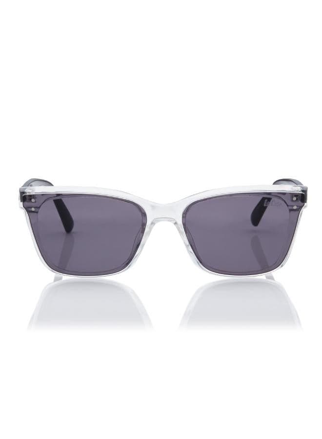 Lee Cooper LC1208C02 Elegant Clear Frame Grey Mirror Sunglasses - Image 1