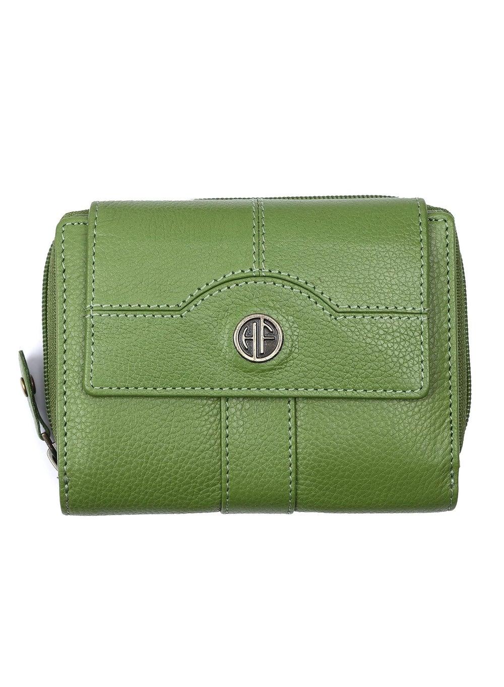 HAMMONDS FLYCATCHER Emerald Leather Wallet LW5003_PRT_GRN - Image 1