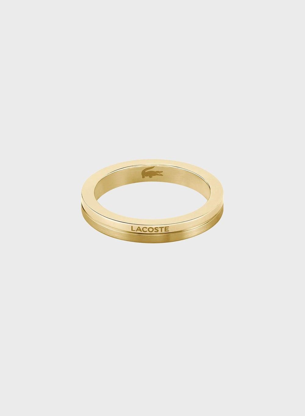 LACOSTE Virtua Elegance: Gold-Tone Women's Ring - Image 1
