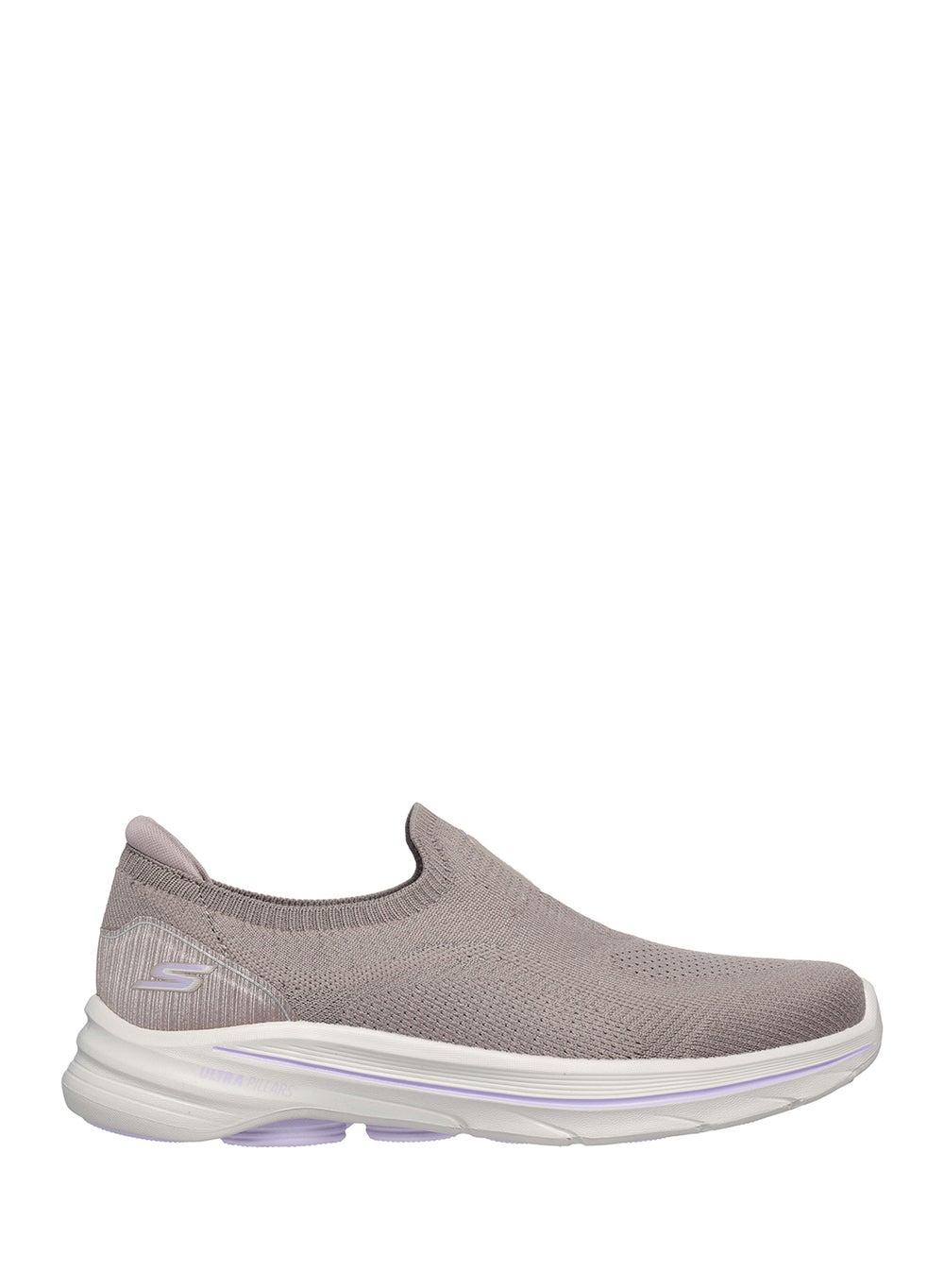 Go Walk 8 Tplv: Elegant Taupe Lavender Low-Top Sneakers - Image 1