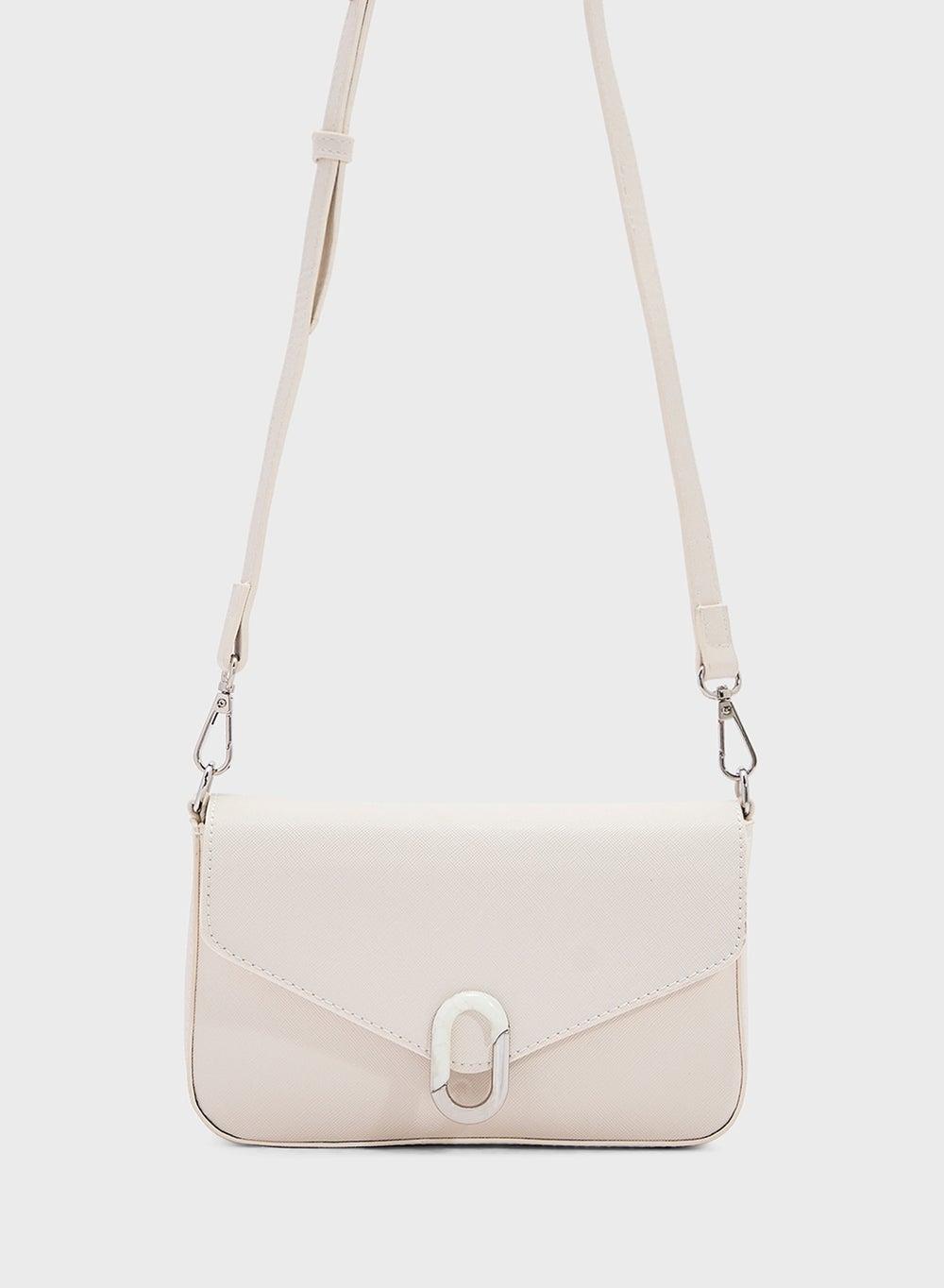 ELLA Metal Trim Elegance: Chic Crossbody for Women - Image 1