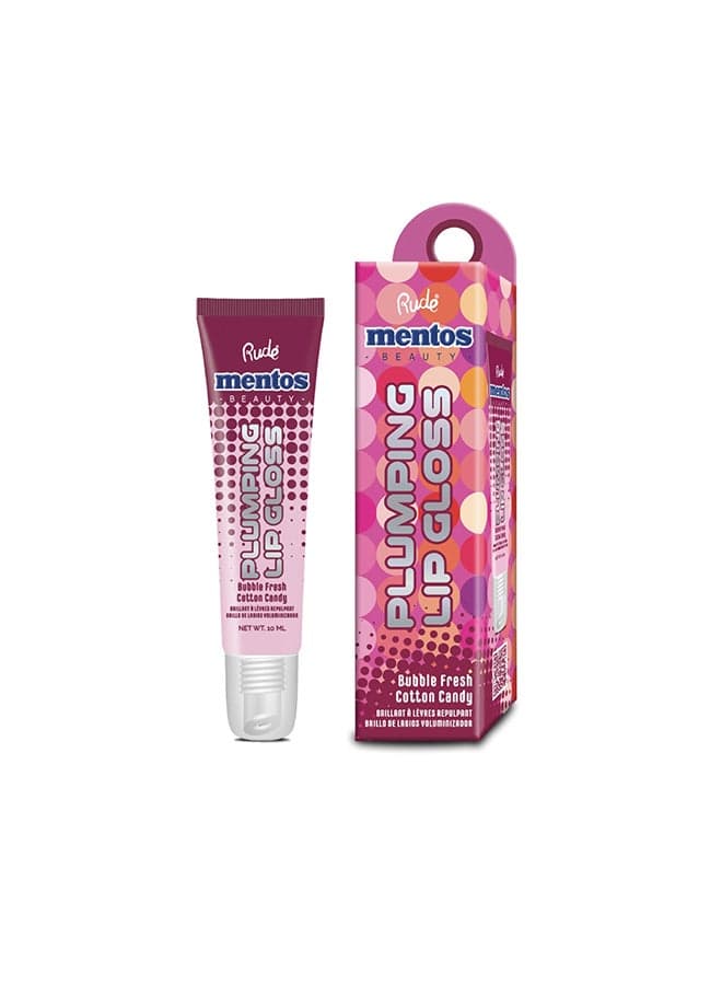 Mentos Plumping Lip Gloss - Bubble Fresh Cotton Candy - Image 1