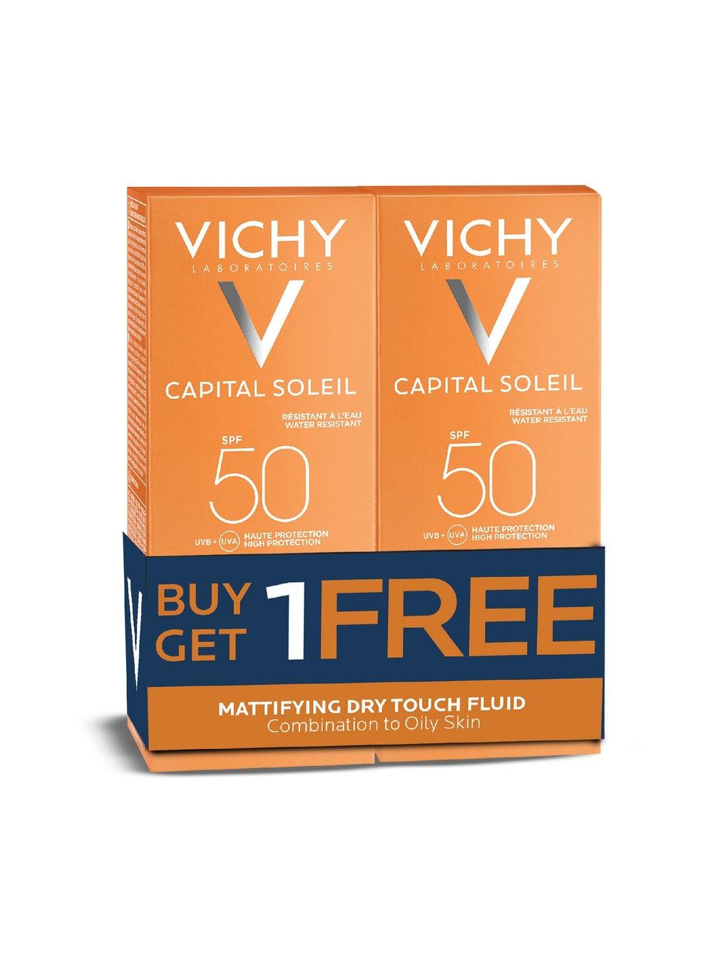 Vichy Capital Soleil SPF50 Dry Touch Sunscreen - BOGO Offer - Image 1