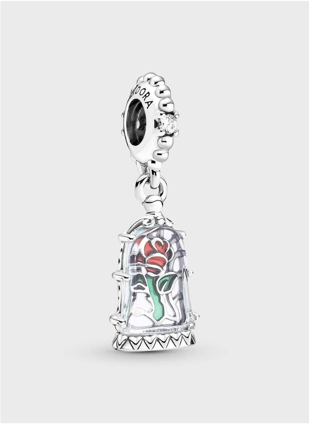 PANDORA Enchanted Rose Charm - Disney Beauty and the Beast - Image 1