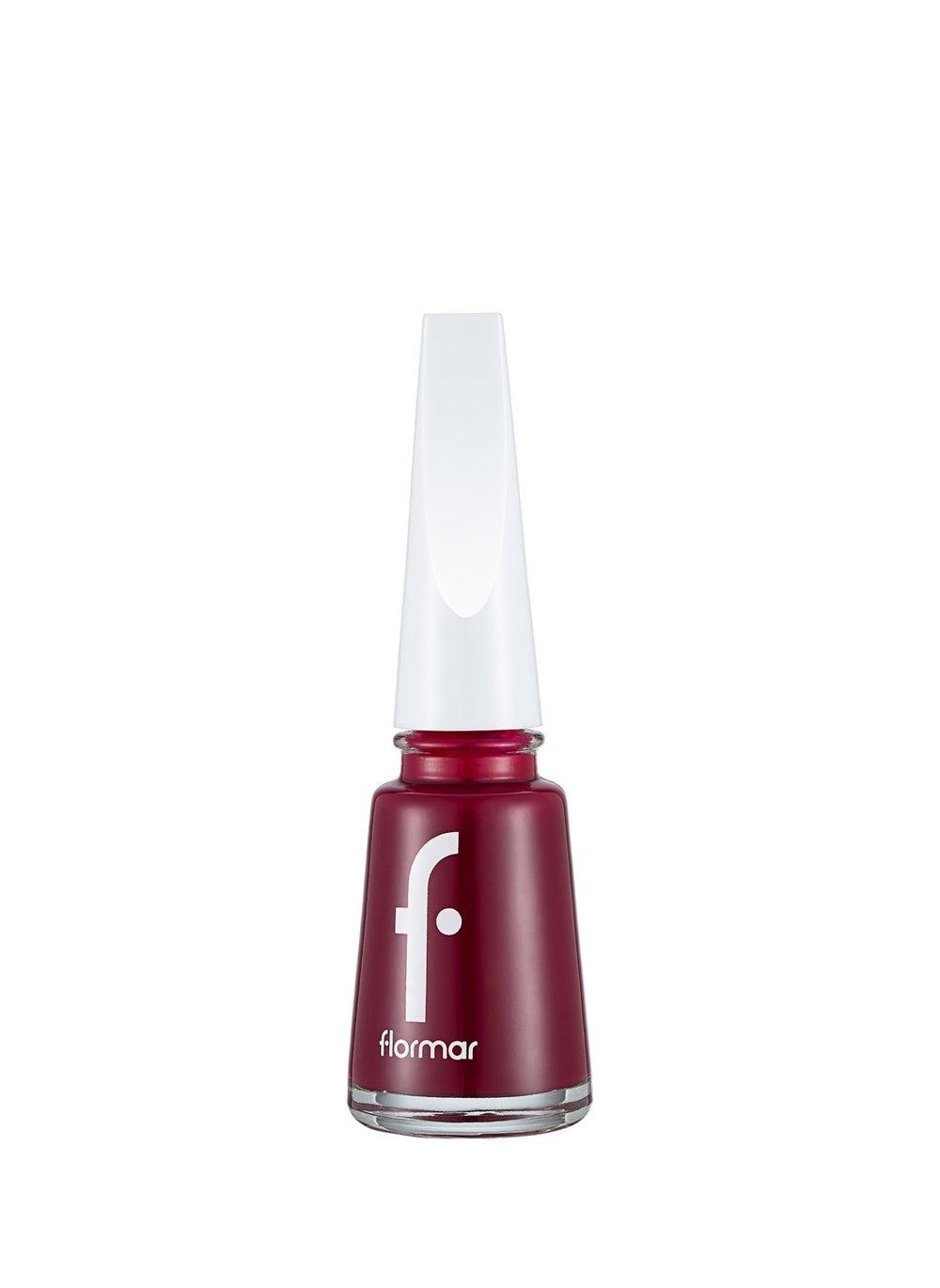 Flormar Nail Enamel 075 Baroque Bordeaux - Glossy Burgundy Perfection - Image 1