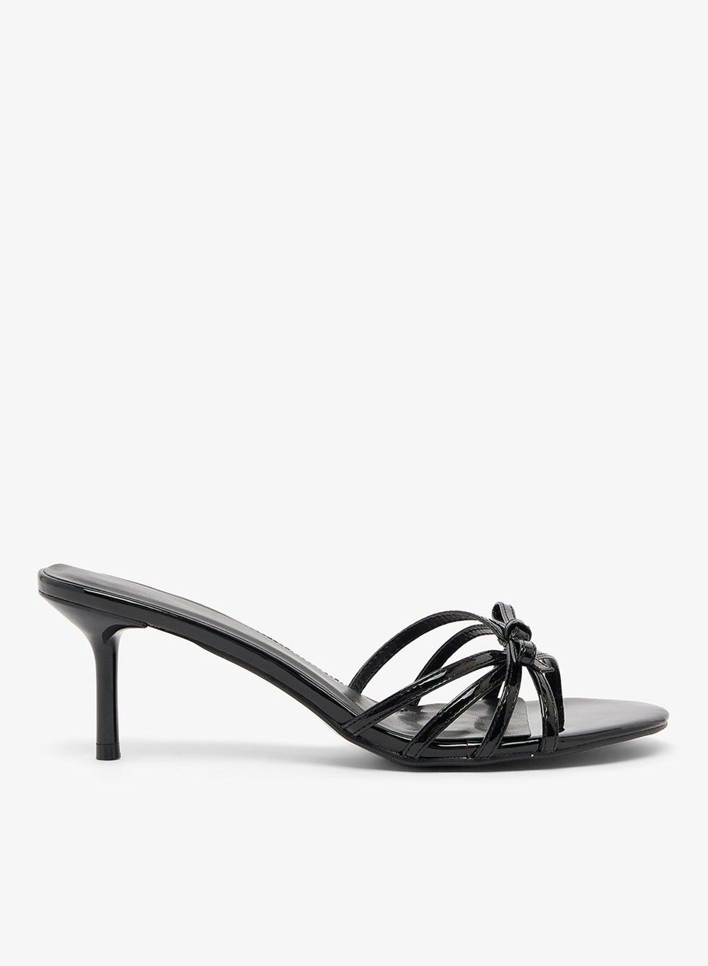 Elevate Your Step: Xz256109 Black Heeled Sandals - Image 1