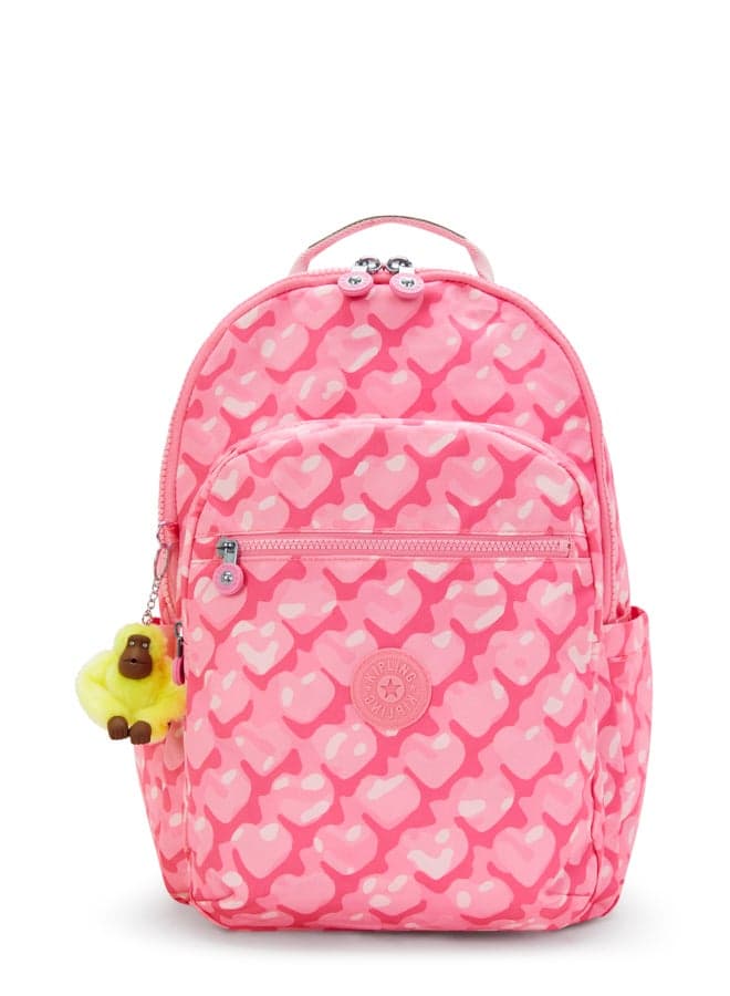 Kipling Seoul College Adorable Hearts Large Backpack - Image 1